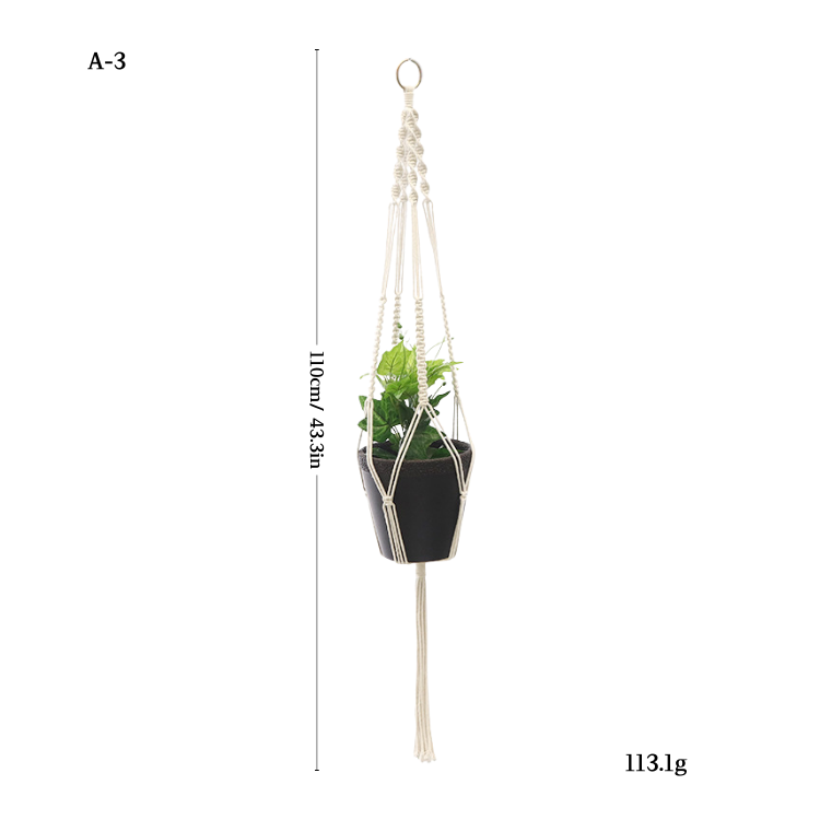 Handwoven Cotton Plant Hanger