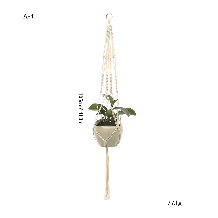 Handwoven Cotton Plant Hanger